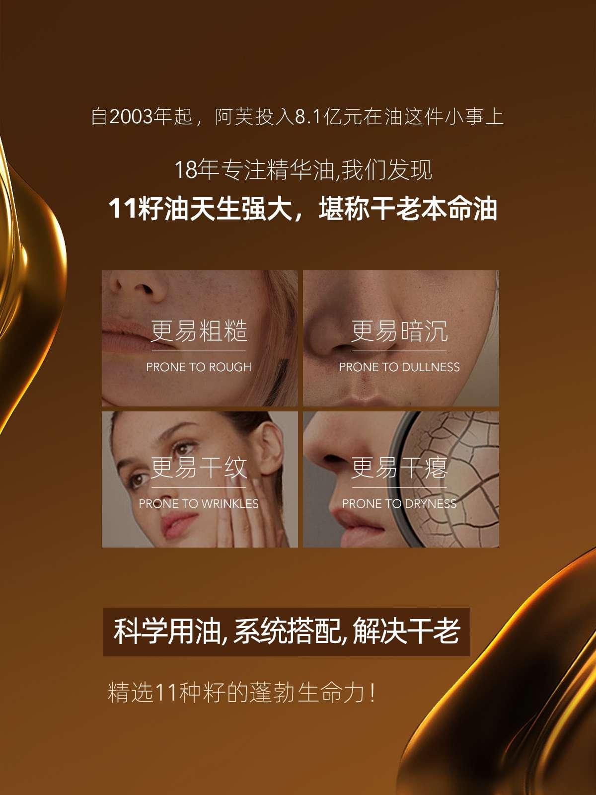 AFU 11 Seeds Essence Oil for Dry Skin Anti Aging 30ml