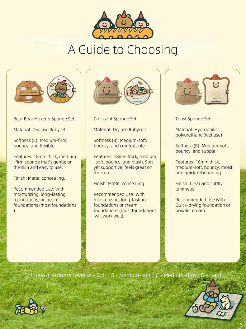 TUNEE GOODS Makeup Sponge Set