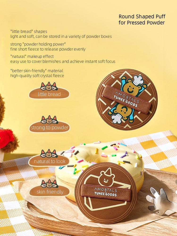 TUNEE GOODS Round Shaped Pressed Powder Puff