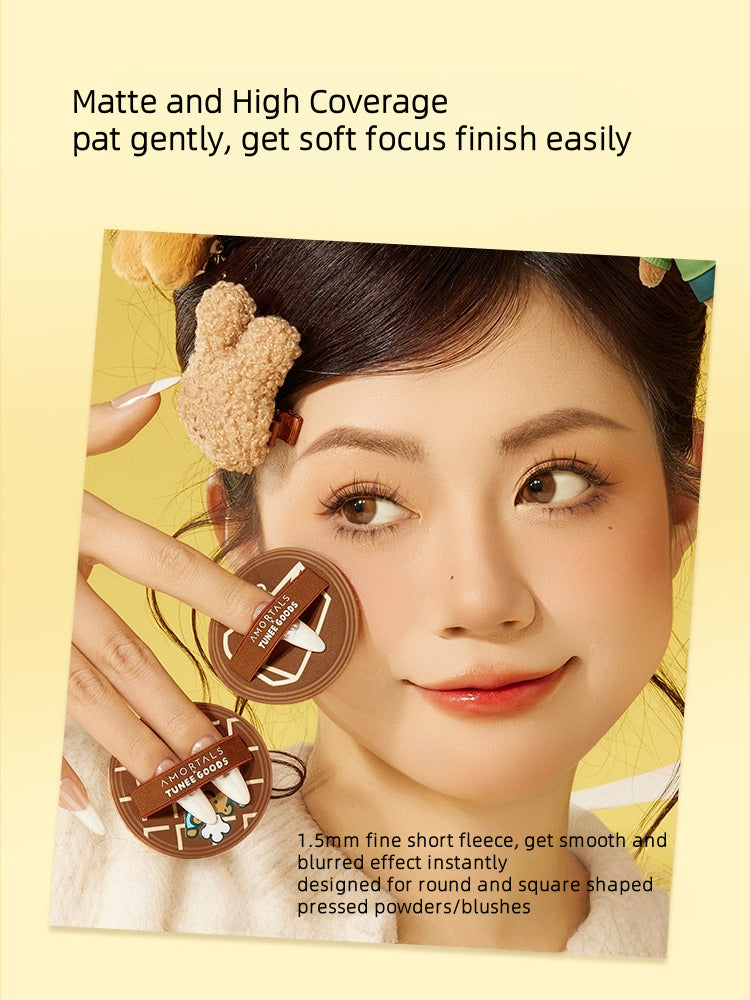 TUNEE GOODS Round Shaped Pressed Powder Puff