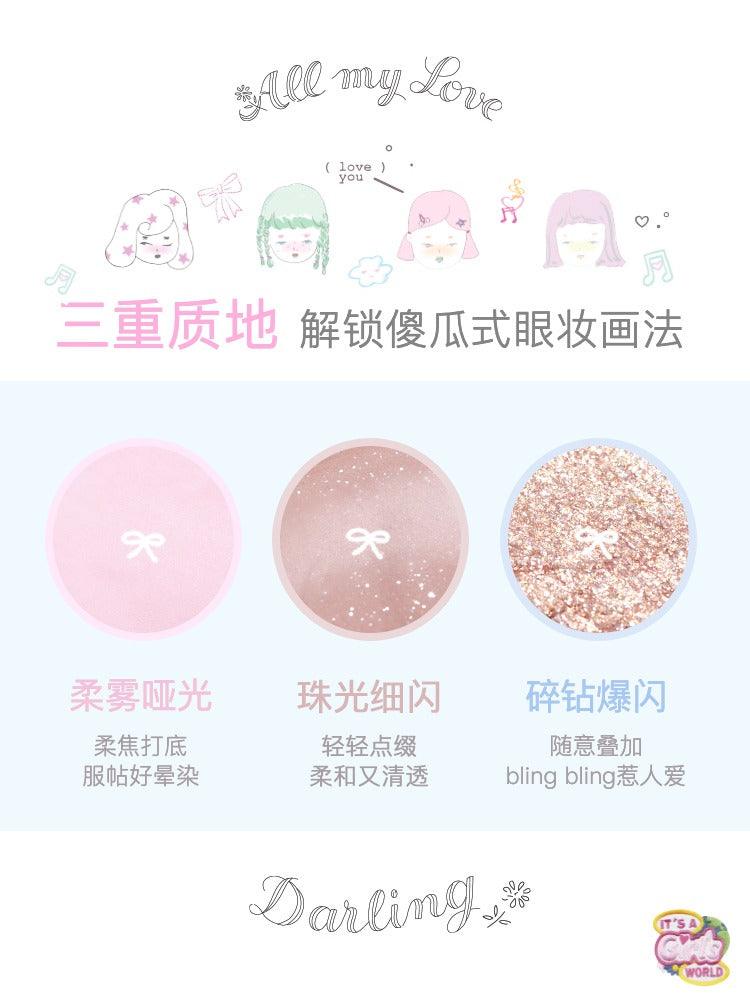 Wackky 10 Colors Eyeshadow Palette 7.5g