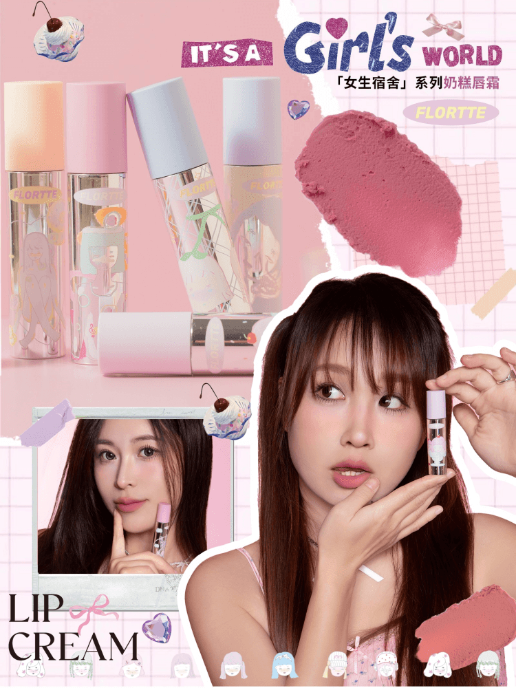 Flortte Lip Cream Matte Look 2.3g