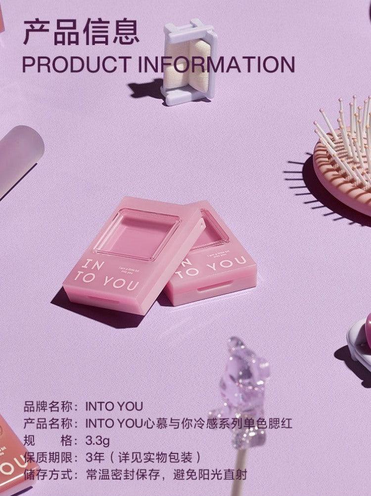 INTO YOU Cool Tone Single Blush 3.3g