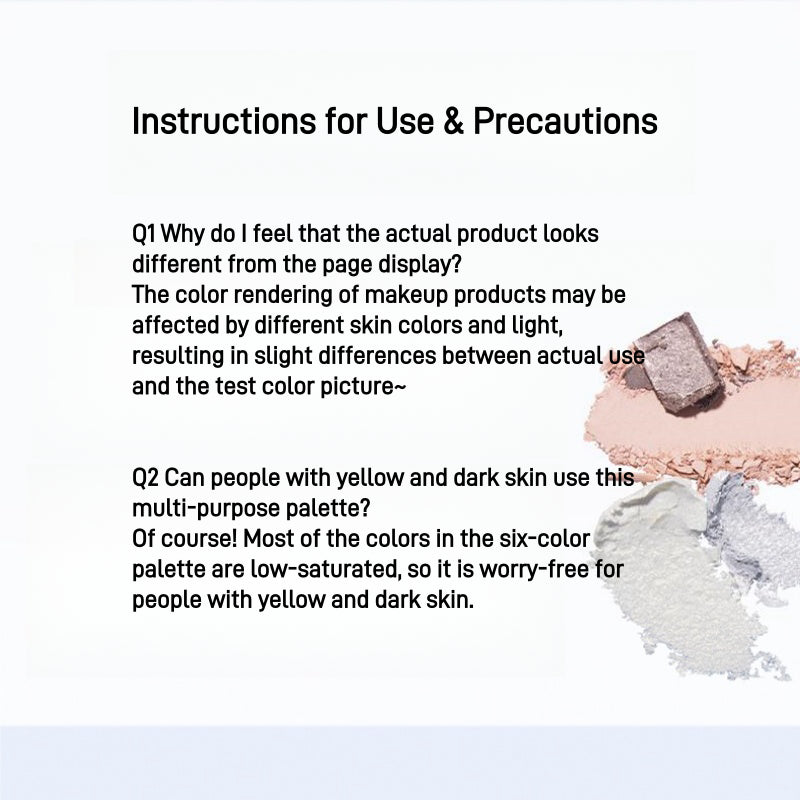 Elaborate 6 Colors Eyeshadow Palette 8g