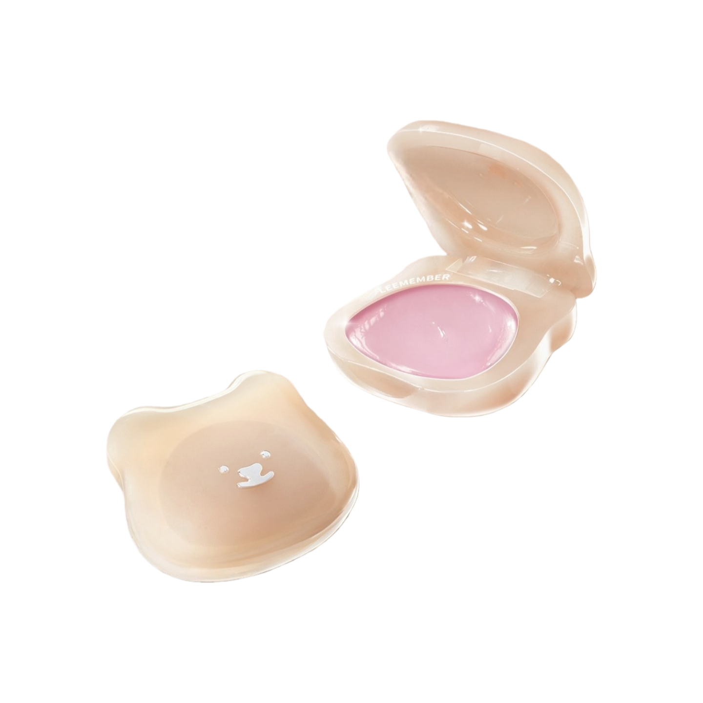 LEEMEMBER Purple Floral Bear Hydrating Cream Blush 4g