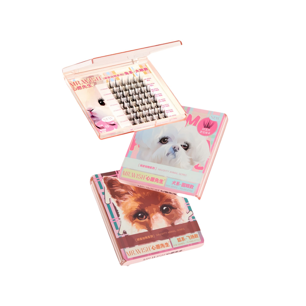 Naughty Animal Series Rabbit Dog Fox False Eyelashes