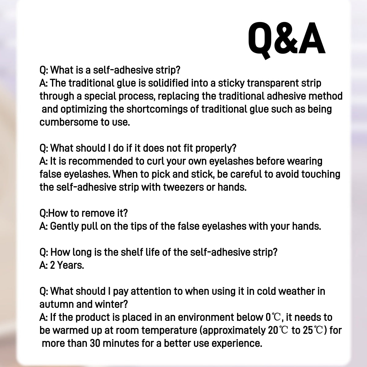 Self Adhesive Sticker for False Eyelashes