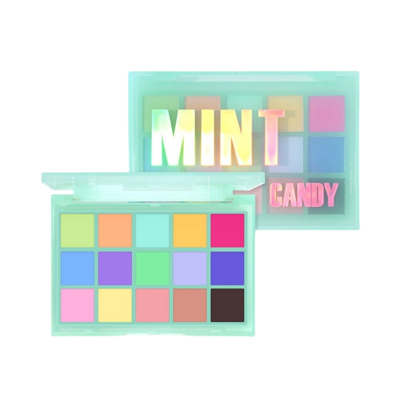 UCANBE 15 Colors Eyeshadow Palette Mint Candy 10.8g