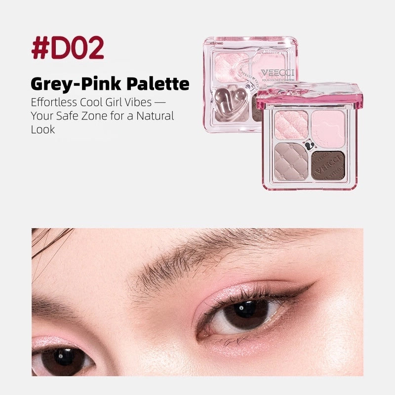 Veecci - Classic Scheme 4 Colors Eyeshadow 4.6g