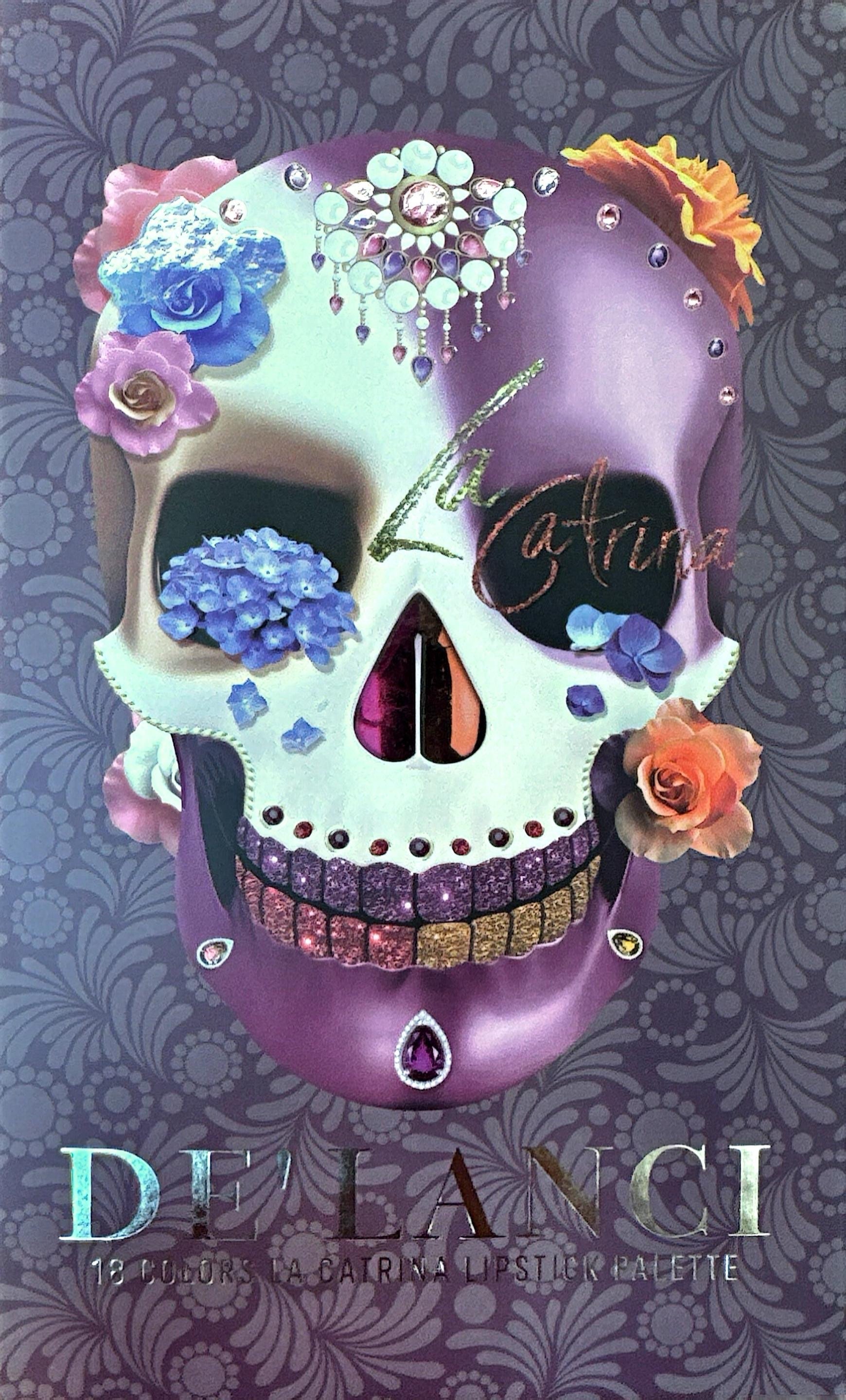 18 Colors La Catrina Lipstick Palette 16.8g