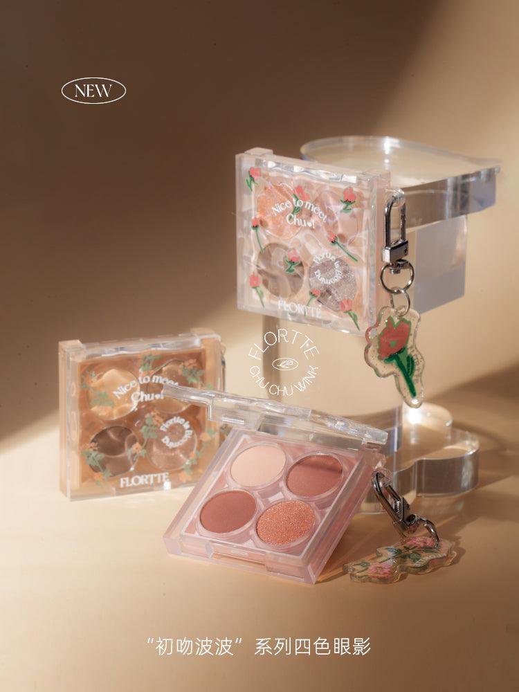 Flortte Nice To Meet Chu 4-Color Eyeshadow Palette FLT0F8 - Chic Decent
