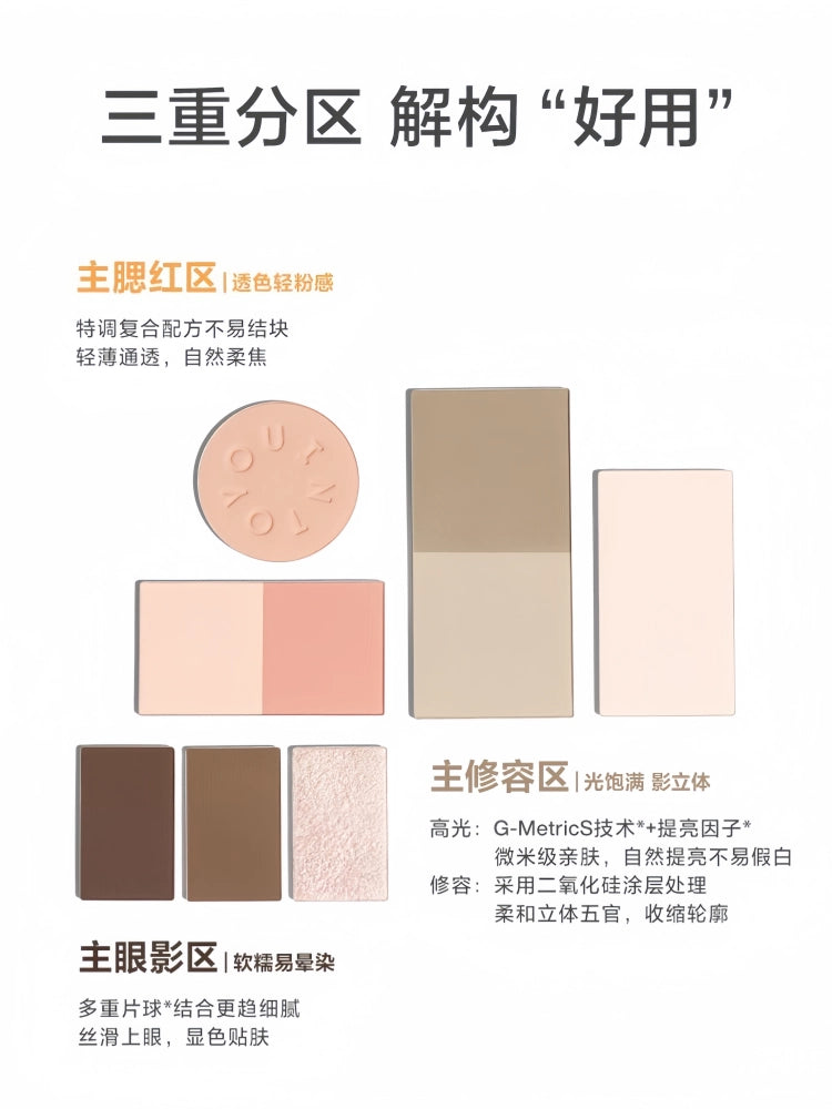 INTO YOU Facial Multi Functional Synthetic Palette 10.5g