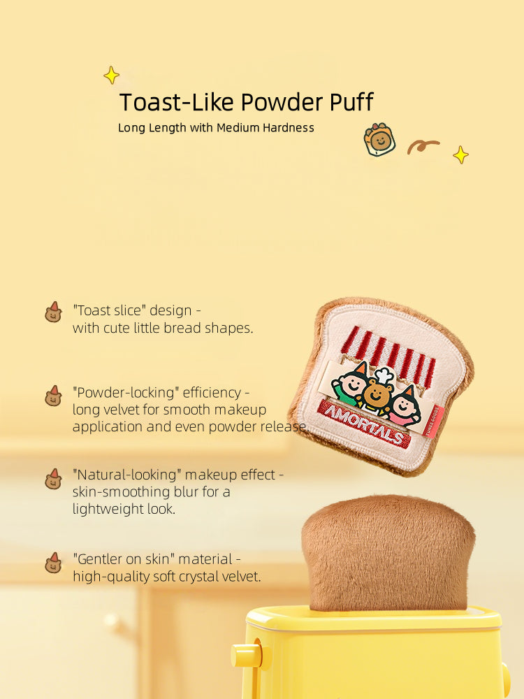AMORTALS - TUNEE GOODS Toast-Like Powder Puff