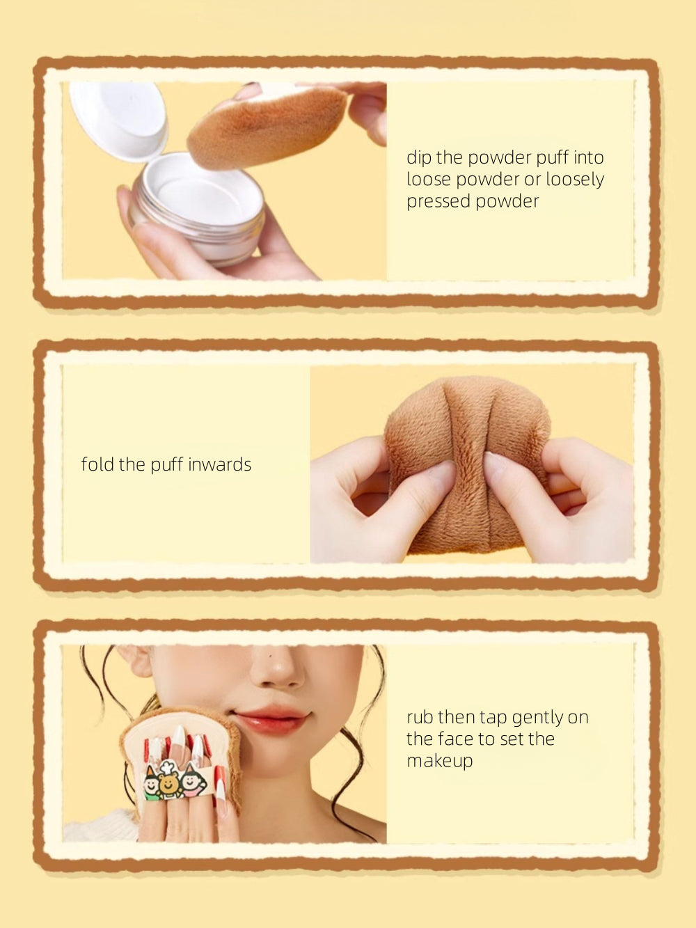 Amortals X TUNEE GOODS Toast-Like Powder Puff