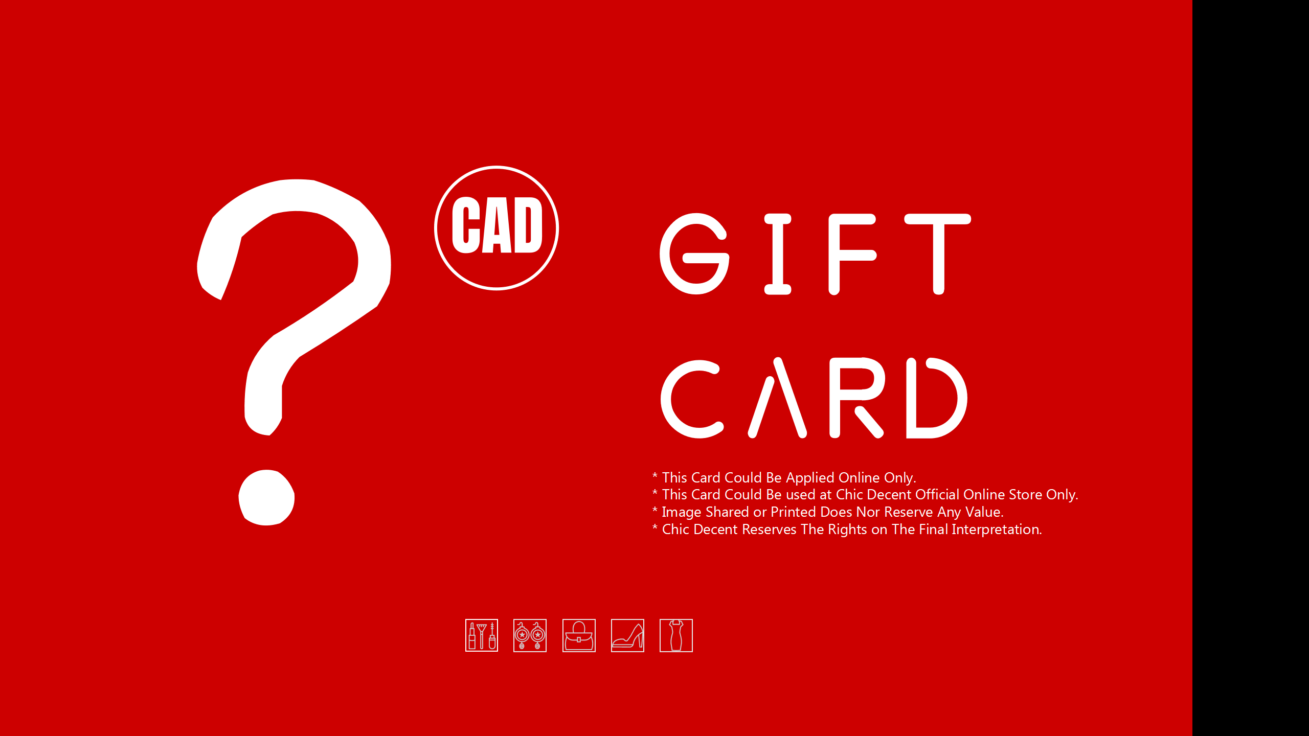 Chic Decent Gift Card in CAD