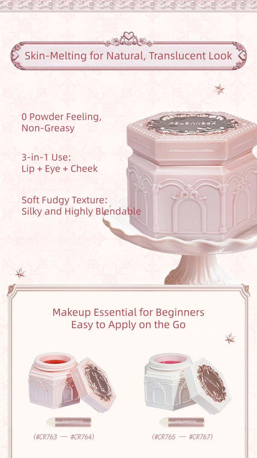 Colorrose - Vitality Mousse Blush Cream 4.6g