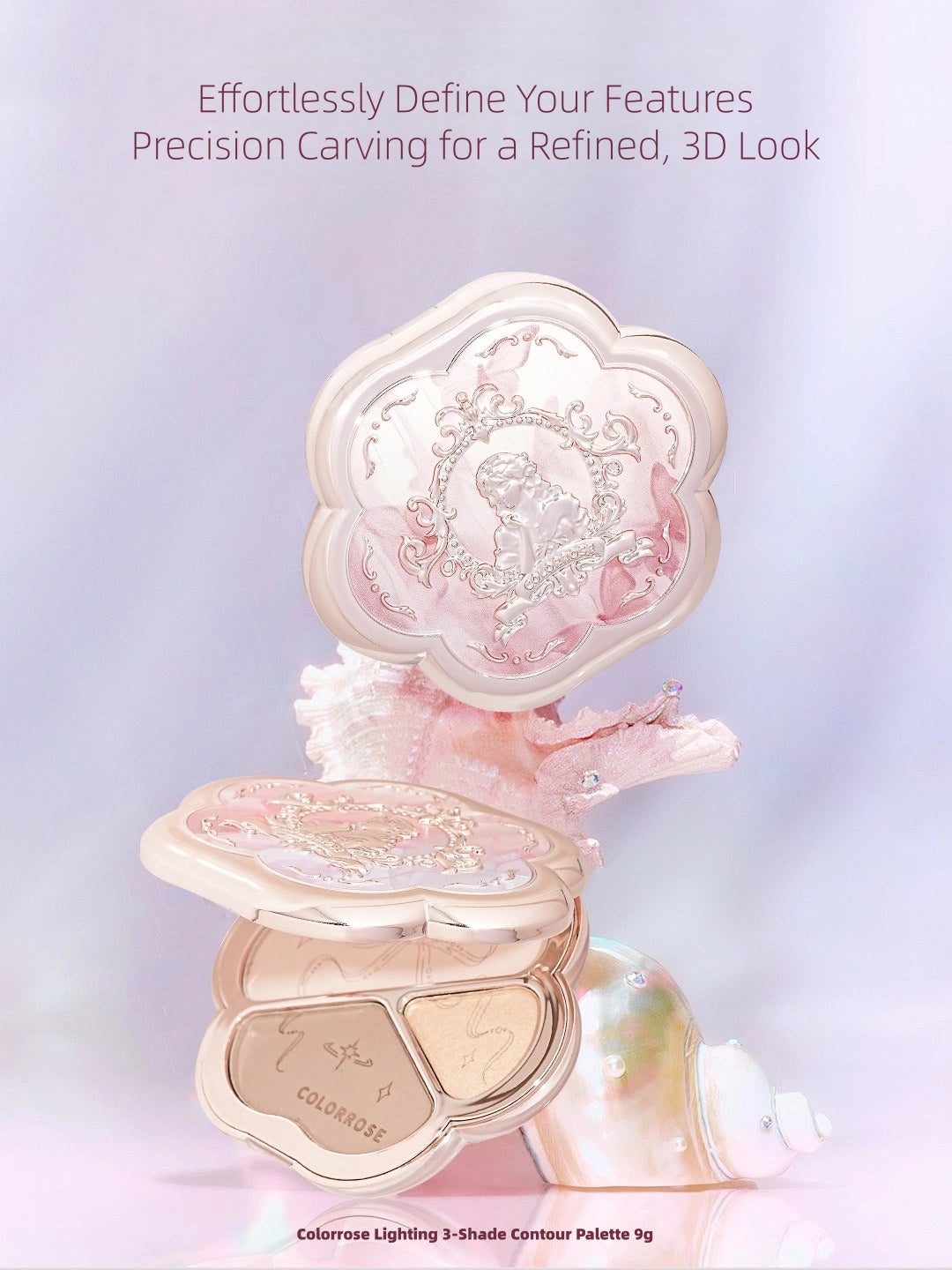 Colorrose Lighting 3-Shade Contour Palette 9g