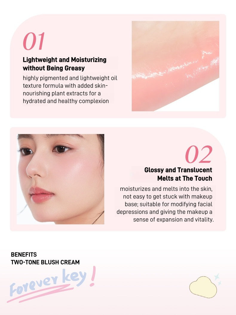 Forever Key Two Tone Blush Cream 7g