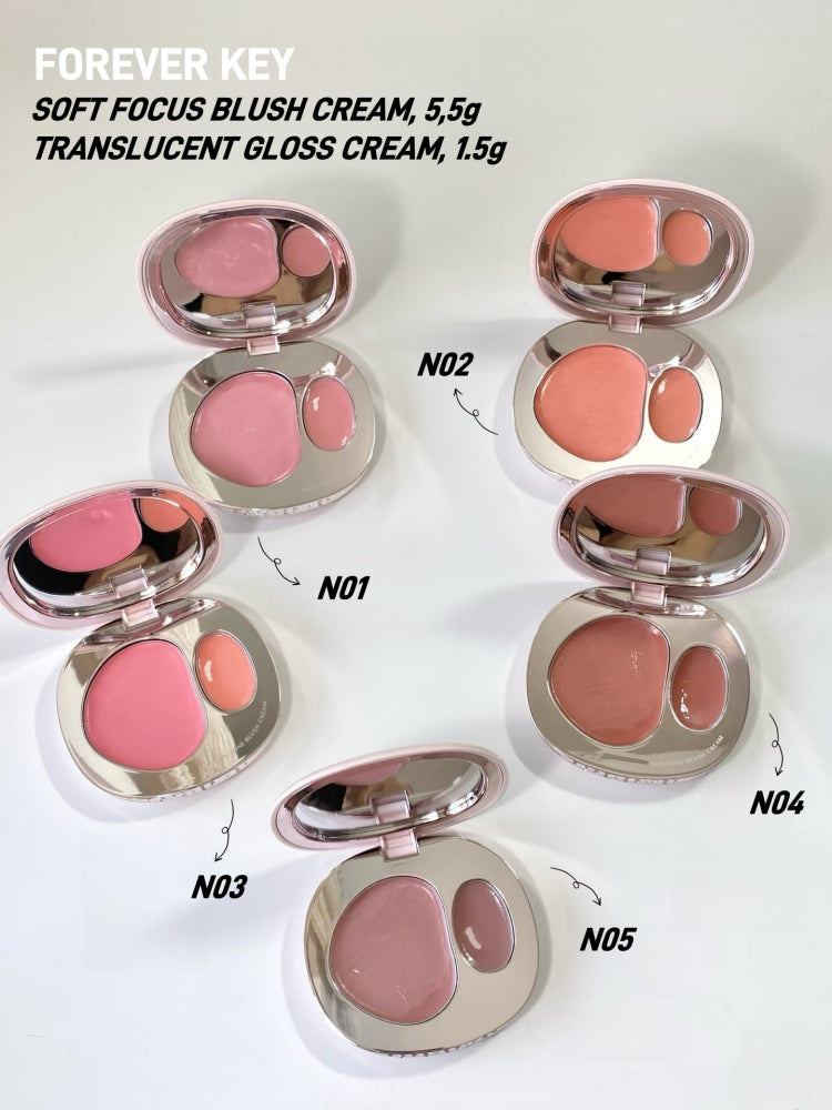 Forever Key Two Tone Blush Cream 7g