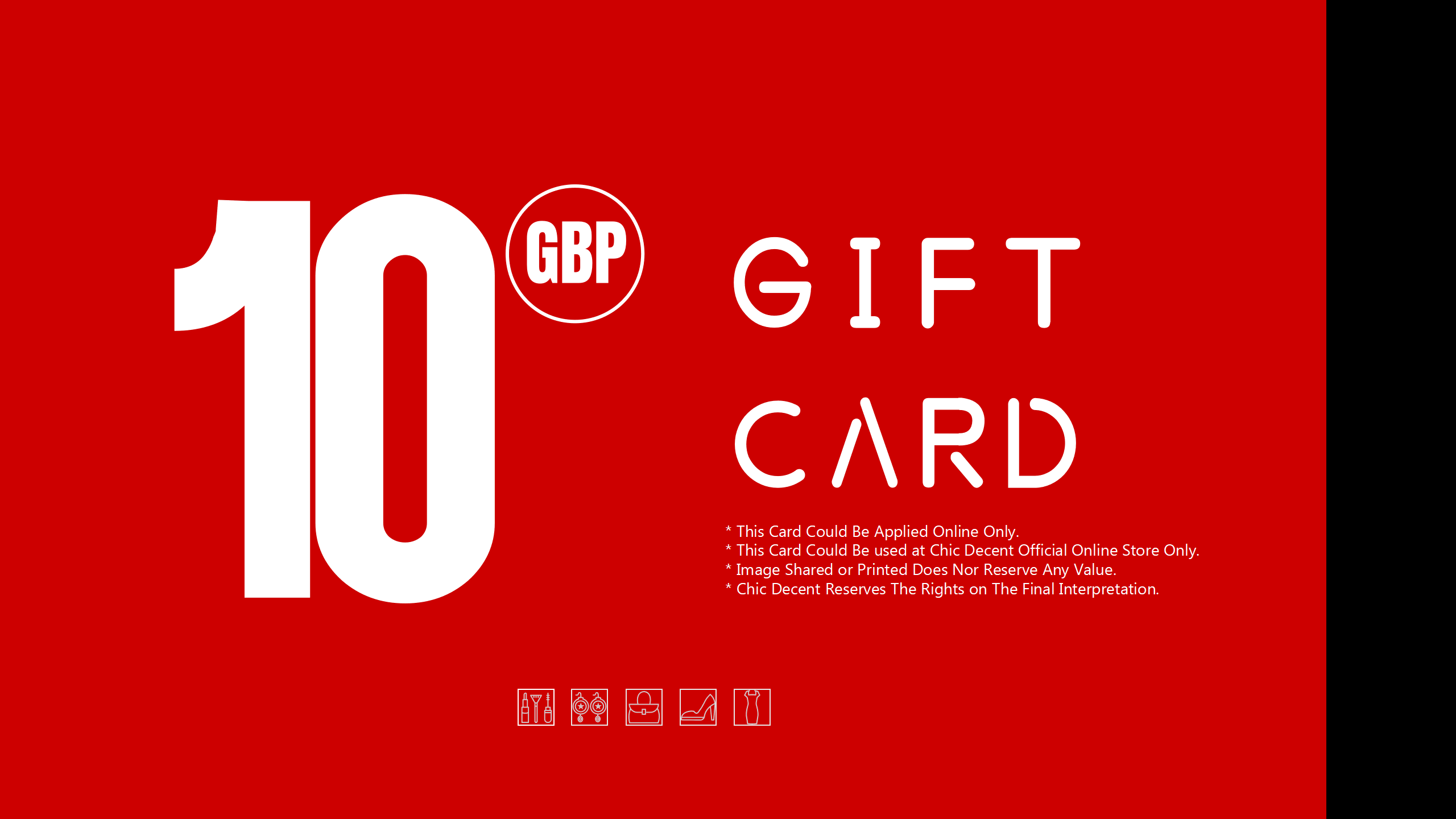 Chic Decent Gift Card in GBP