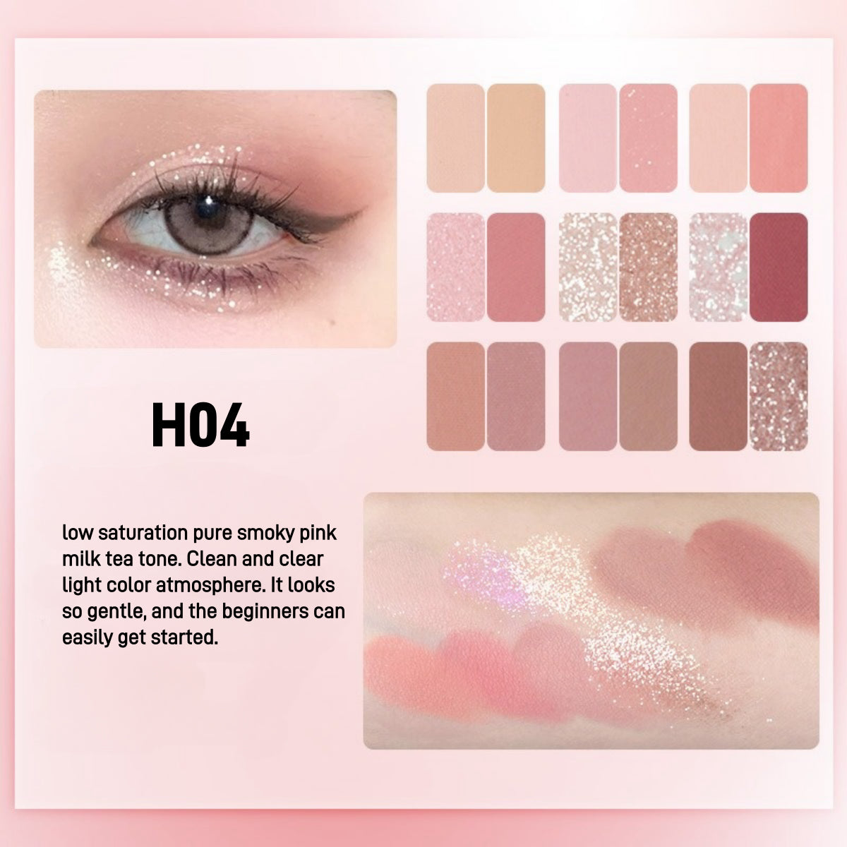 HOLD LIVE Secret Garden Eyeshadow Palette 18 Colors 12.6g
