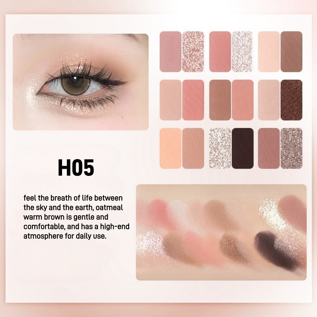 HOLD LIVE Secret Garden Eyeshadow Palette 18 Colors 12.6g