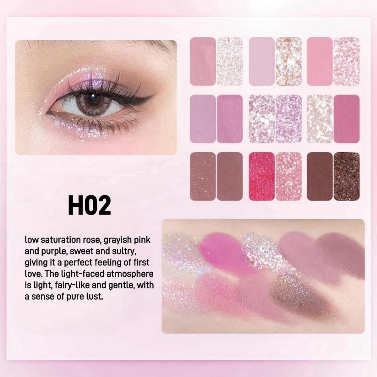 HOLD LIVE Secret Garden Eyeshadow Palette 18 Colors 12.6g