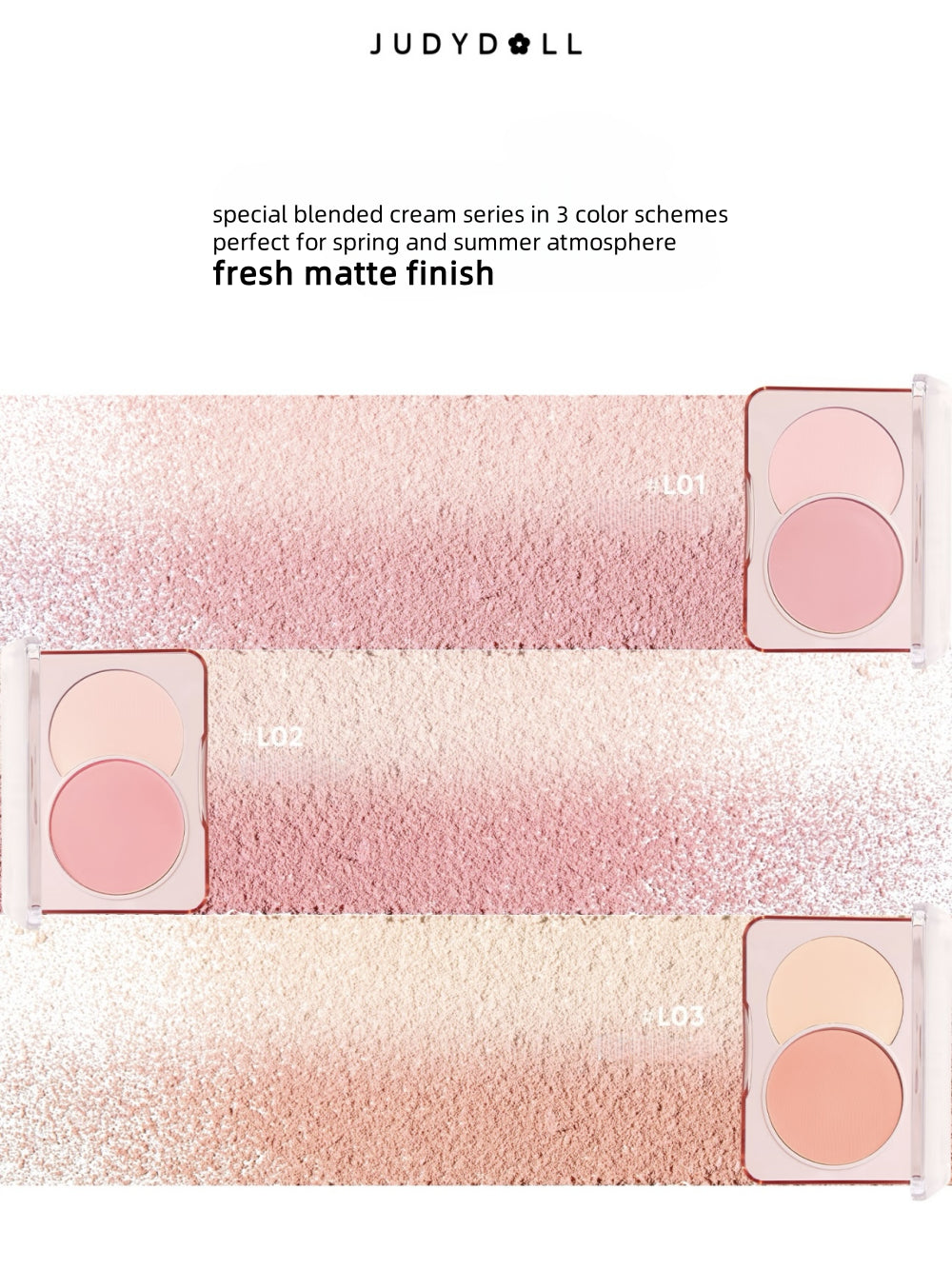 Judydoll Dual Color Combination Blush 6g