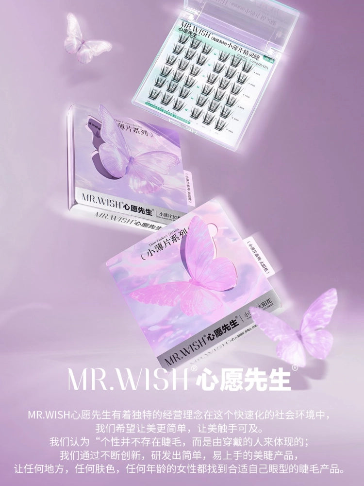Mr. Wish Thin Flakes Glue Free Eyelashes Butterfly 10-12mm