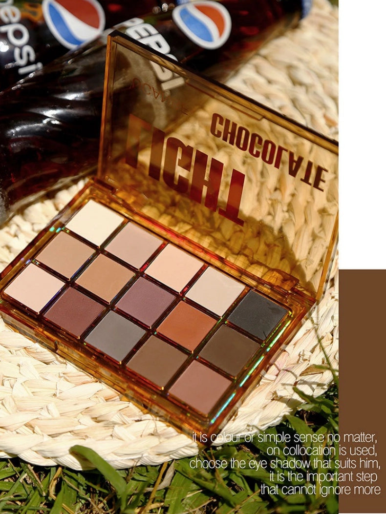 UCANBE 15 Colors Eyeshadow Palette Fruit Punch Light Chocolate 10.8g