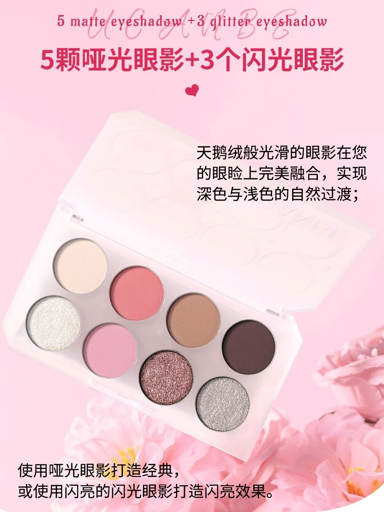 UCANBE 8 Colors Eyeshadow Palette Kyanite 5.6g