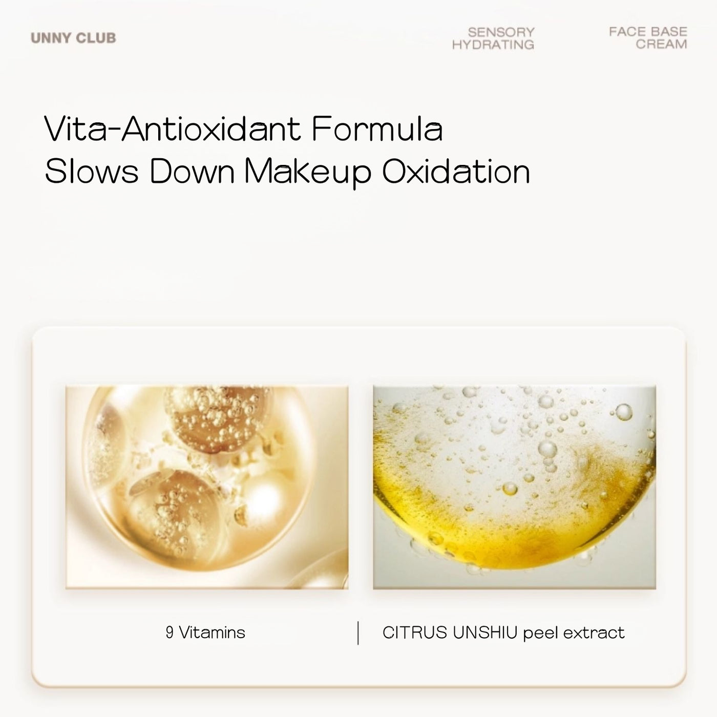 UNNYCLUB - Sensory Hydrating Face Base Cream 30g