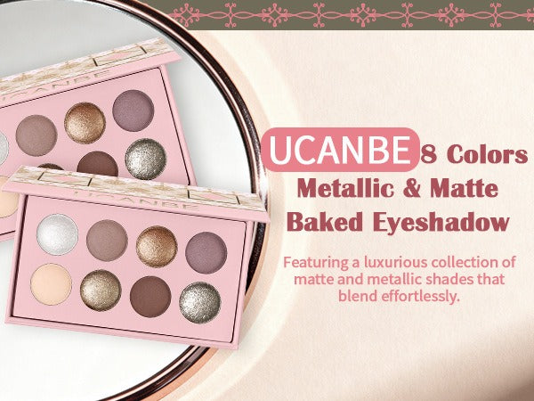UCANBE - 8-Color Baked Eyeshadow 9.5g