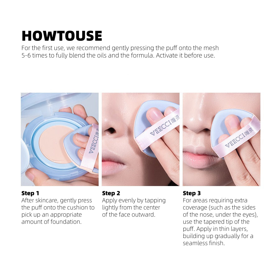 Veecci - Moisturizing Skin Cushion Cream 10g