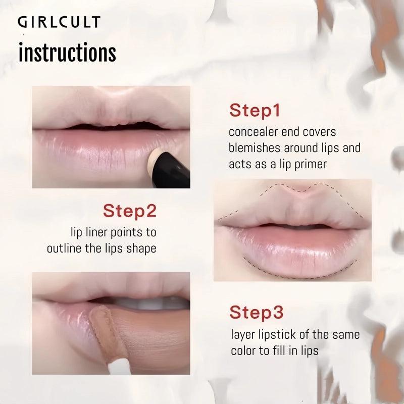 Girlcult Dual Purpose Pen Lip Liner Concealer 1.35g